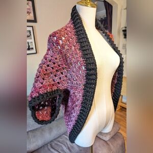 NEW, Crochet granny square cardigan, handmade, Size XXS